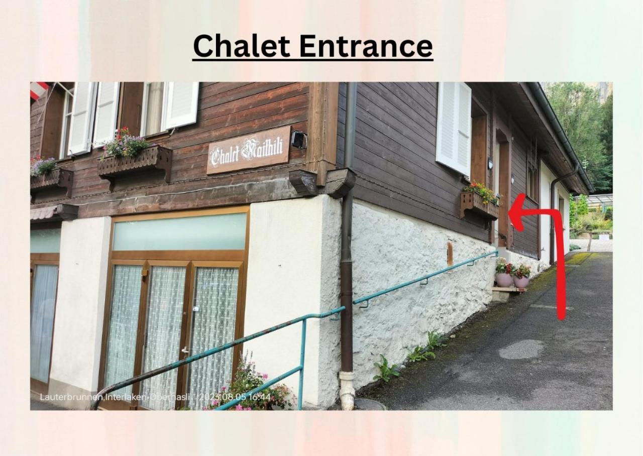 Chalet Maithili Lauterbrunnen -152-Year-Old Majestic Chalet Kültér fotó