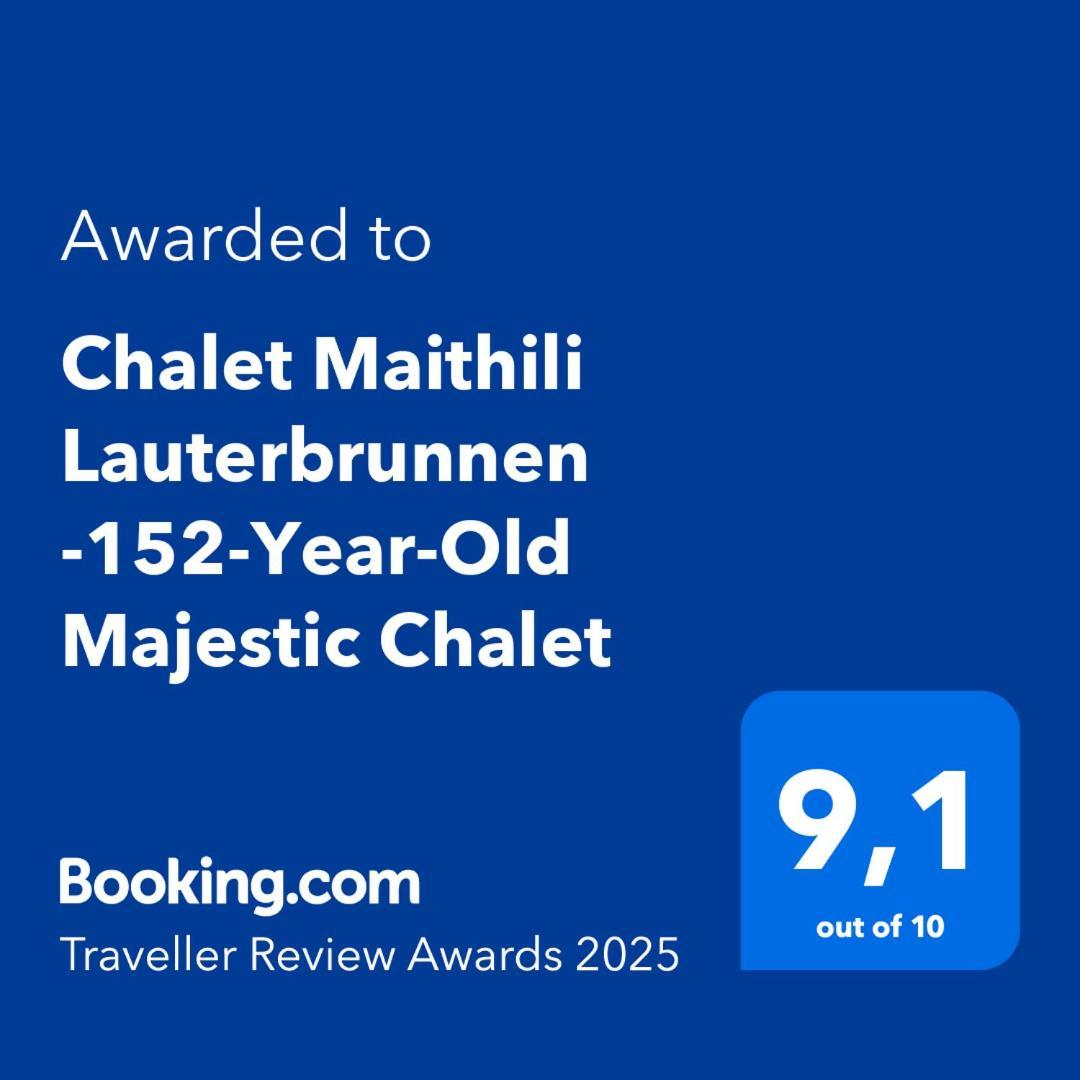 Chalet Maithili Lauterbrunnen -152-Year-Old Majestic Chalet Kültér fotó